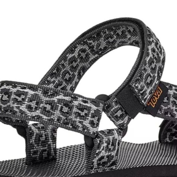 Teva Midform Universal Leopard Print Sandals Womens Size 9 Black - Picture 8 of 8